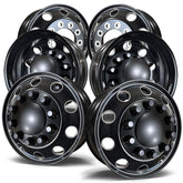 22.5 Northstar Black Aluminum Hub Pilot 6 Wheel Kit "Stellar"  Style